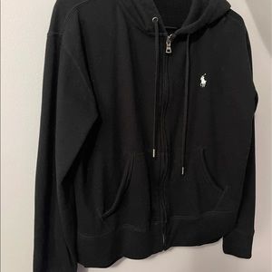 Polo Ralph Laurel Zipper Fleece Hoodie Sweatshirt